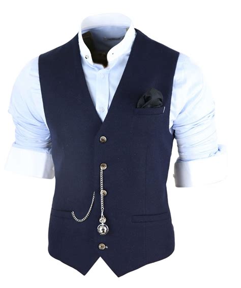 navy blue waistcoat men.